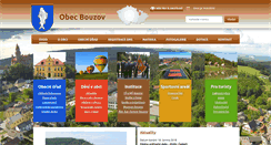Desktop Screenshot of obec-bouzov.cz