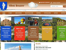 Tablet Screenshot of obec-bouzov.cz
